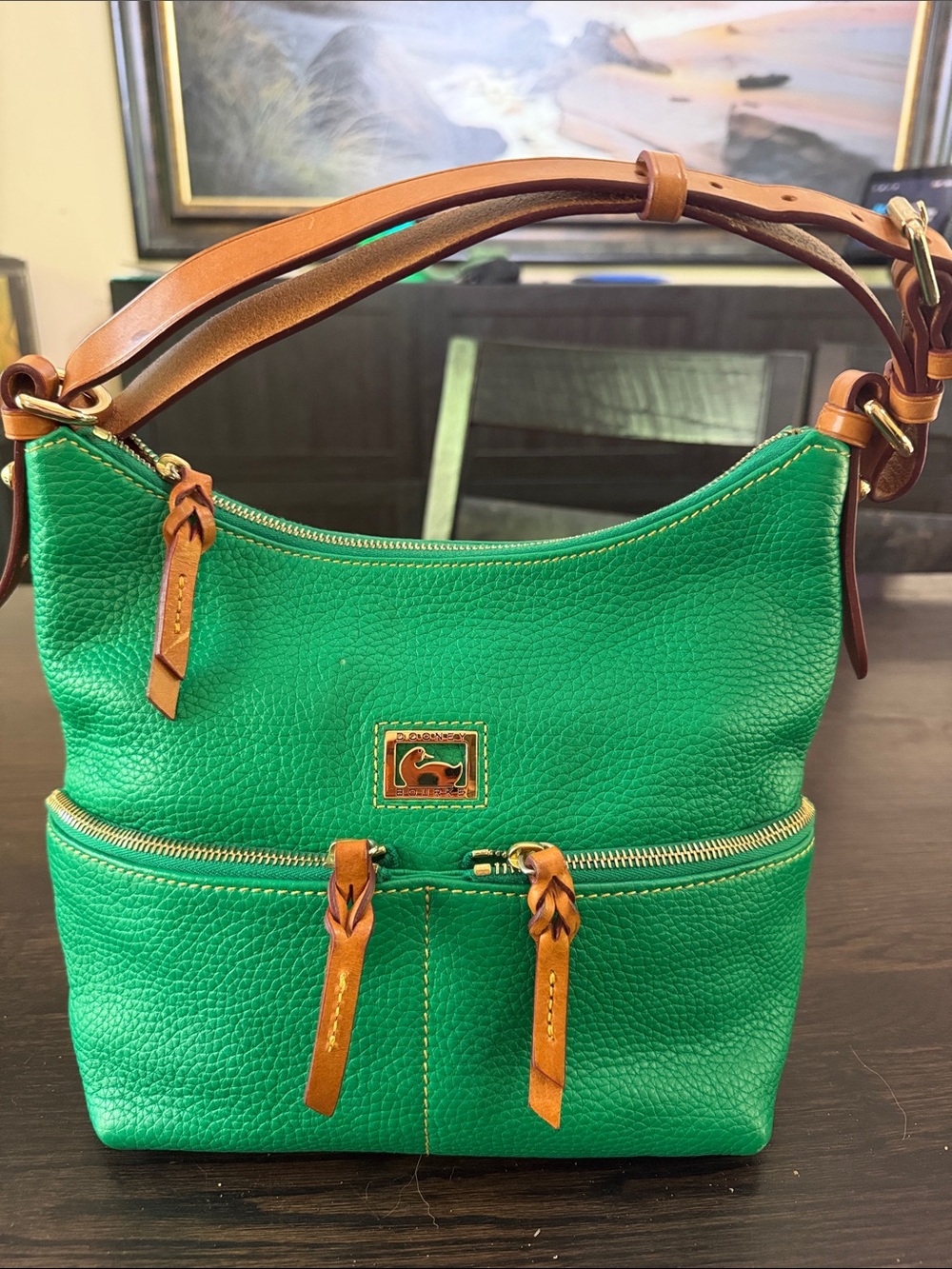 Dooney & Bourke Dillen pebbled leather hobo bag